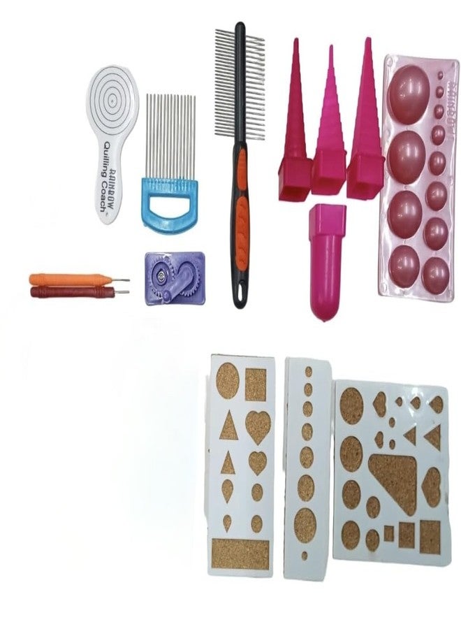 BestUBuy Quilling Craft Kit Combo Materials for Jewellery Making Designing - Multi Color | - Image 1
